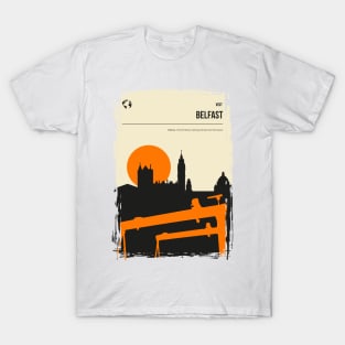 Belfast Northen Ireland Vintage Travel Poster T-Shirt